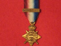 MINIATURE 1914 STAR MEDAL WITH MONS CLASP