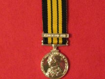 MINIATURE AFRICA GENERAL SERVICE MEDAL GV WITH NYASALAND 1915 CLASP MEDAL 