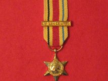 MINIATURE AFRICA STAR MEDAL WITH 8TH ARMY CLASP