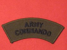 ARMY COMMANDO BADGE OLIVE GREEN