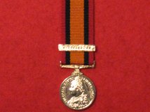 MINIATURE QUEENS SOUTH AFRICA MEDAL WITTEBERGER CLASP