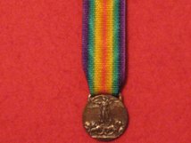 MINIATURE ITALY VICTORY MEDAL WW1 WORLD WAR 1 MEDAL