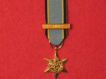 MINIATURE AIR CREW EUROPE STAR MEDAL WITH FRANCE AND GERMANY CLASP MEDAL