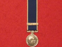 MINIATURE MALAWI POLICE LSGC MEDAL WITH BAR