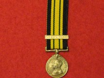 MINIATURE AFRICA GENERAL SERVICE MEDAL GV WITH S NIGERIA 1905 06 CONTEMPORARY MEDAL GF