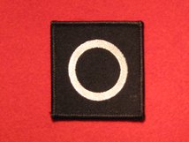 BRITISH ARMY 6TH INFANTRY DIVISION FORMATION BADGE WHITE CIRCLE ON BLACK