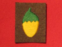 BRITISH ARMY 36TH INDEPENDENT INFANTRY BRIGADE FORMATION BADGE ACORN WW2 BADGE