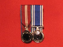 MINIATURE COURT MOUNTED DIAMOND JUBILEE AND POLICE LSGC MEDAL EIIR