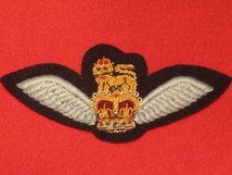 NUMBER 2 DRESS SERVICE DRESS OFFICERS ARMY AIR CORPS PILOTS WINGS BADGE CLOTH WINGS