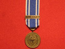 MINIATURE NATO MACEDONIA MEDAL WITH CLASP