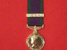 MINIATURE GSM MALAY PENINSULA CLASP MEDAL POST 1962 MEDAL