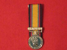 MINIATURE COURT MOUNTED GULF WAR 1990 1991 MEDAL WITH 16TH 28TH FEB CLASP