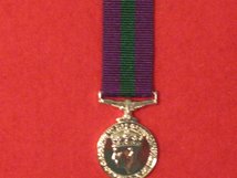 MINIATURE GSM GENERAL SERVICE MEDAL 1918 1962 GVI