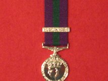 MINIATURE GSM 1918 1962 BOMB AND MINE CLEARANCE CLASP MEDAL GVI