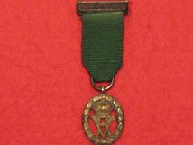 MINIATURE VOLUNTEER OFFICERS DECORATION MEDAL QUEEN VICTORIA QV WITH TOP BAR CONTEMPORARY MEDAL