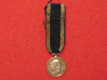 MINIATURE KINGS POLICE MEDAL FOR DISTINGUISHED SERVICE EDWARD VII 1ST ISSUE CONTEMPORARY MEDAL GVF CONDITION