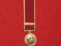 MINIATURE MALAWI ARMY LSGC MEDAL WITH BAR