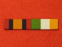 QUEENS SOUTH AFRICA QSA AND KINGS SOUTH AFRICA MEDAL KSA MEDAL RIBBON SEW ON BAR