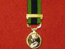 MINIATURE INDIA GENERAL SERVICE MEDAL IGS 1908 1935 WAZIRISTAN 1919 1921 CLASP MEDAL GV