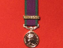 MINIATURE GSM MEDAL 1962 2007 WITH LEBANON CLASP