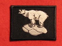 BRITISH ARMY 49TH INFANTRY DIVISION WEST RIDING FORMATION BADGE WW2 WHITE POLAR BEAR BADGE