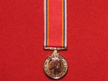 MINIATURE JERSEY HONORARY POLICE LONG SERVICE GOOD CONDUCT LSGC MEDAL
