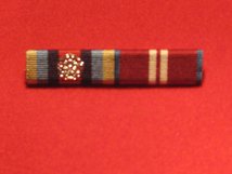 OSM AFGHANISTAN MEDAL WITH ROSETTE AND DIAMOND JUBILEE MEDAL RIBBON BAR PIN ON