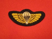 MESS DRESS SPECIAL AIR SERVICE WINGS SAS TRAINED GOLD WINGS ON BLACK BADGE