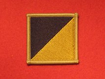 TACTICAL RECOGNITION FLASH BADGE ROYAL LOGISTICS CORPS ON BUFF RLC TRF BADGE