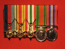 MINIATURE COURT MOUNTED 1939 45 STAR AFRICA STAR ITALY STAR DEFENCE AND END OF WAR MEDALS