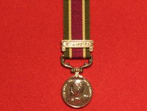 MINIATURE TIBET MEDAL 1905 WITH GYANTSE CLASP MEDAL