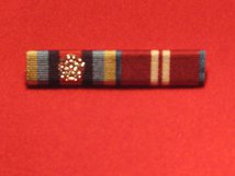 OSM AFGHAN WITH ROSETTE AND DIAMOND JUBILEE MEDAL RIBBON SEW ON BAR