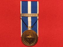 FULL SIZE COURT MOUNTED NATO KOSOVO MEDAL