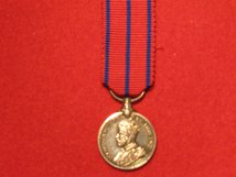 MINIATURE CORONATION MEDAL 1911 METROPOLITAN POLICE CONTEMPORARY MEDAL