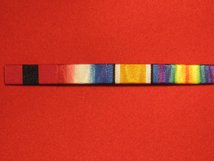 DCM AND 1914 STAR AND BRITISH WAR MEDAL AND VICTORY MEDAL RIBBON SEW ON BAR